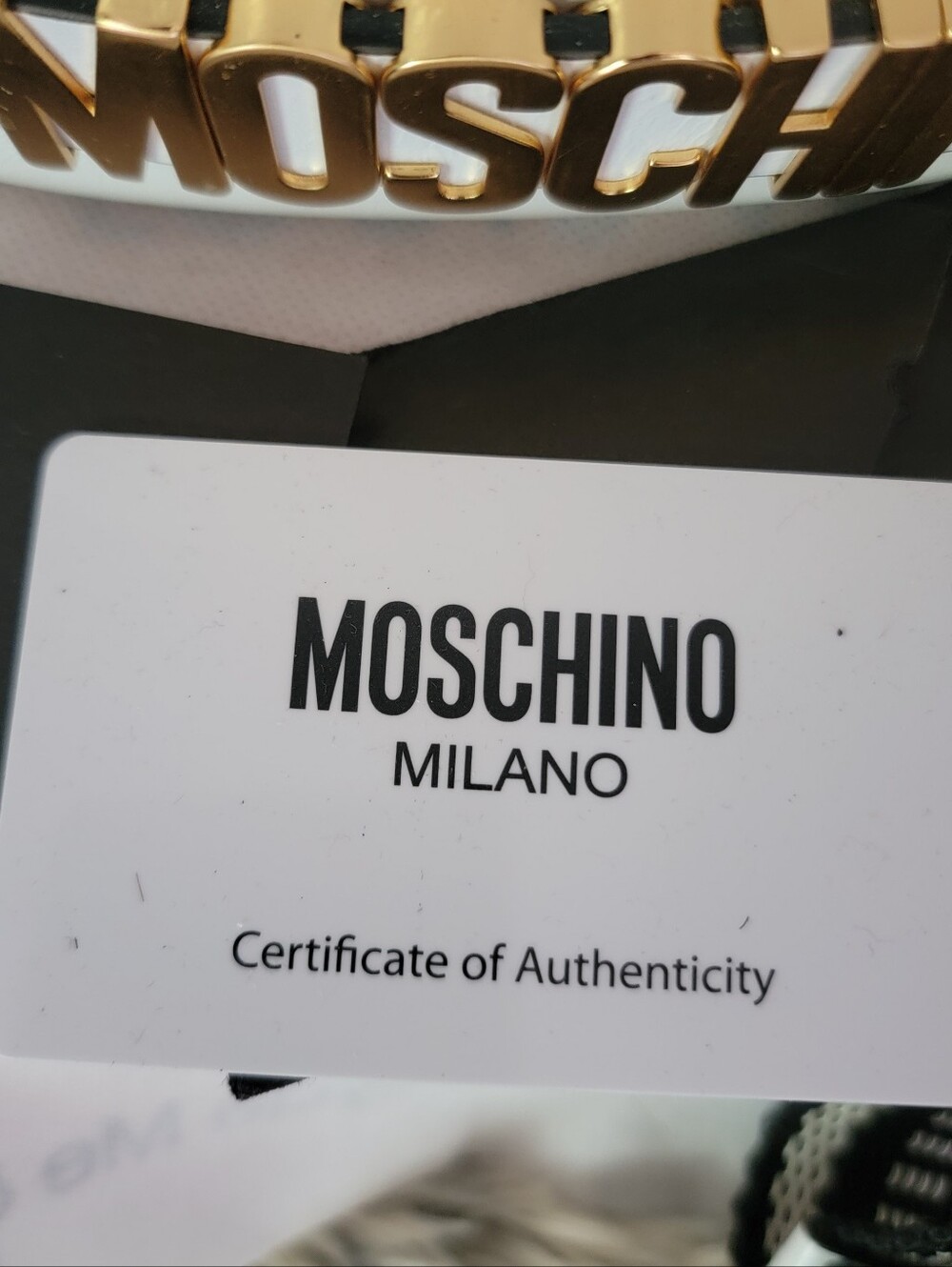 Authentic Moschino Leather Mini, Crossbody Bag. - Picture 12 of 16